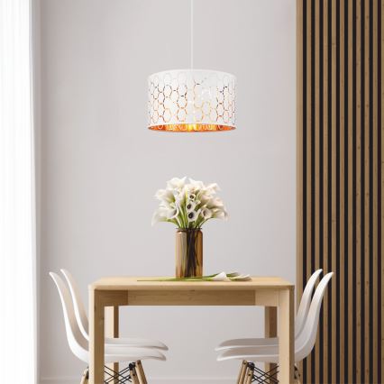Lámpara colgante ULLE 1xE27/15W/230V blanca