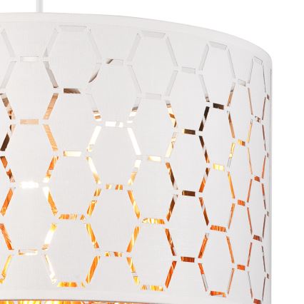 Lámpara colgante ULLE 1xE27/15W/230V blanca