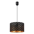 Lámpara colgante ULLE 1xE27/15W/230V negra