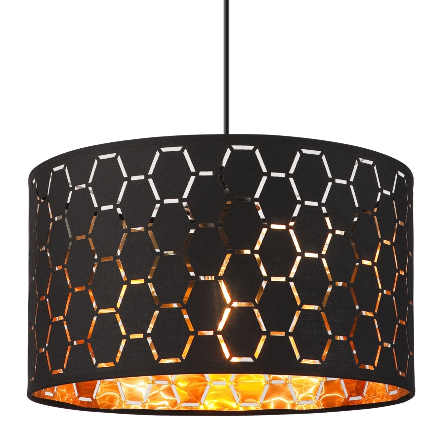 Lámpara colgante ULLE 1xE27/15W/230V negra
