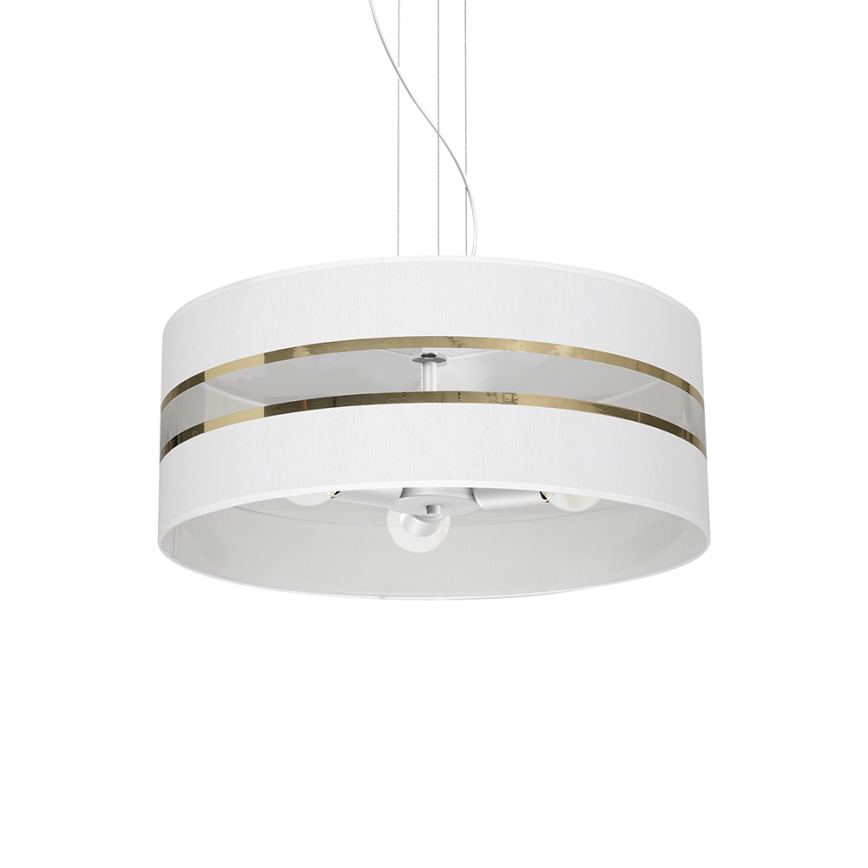 Lámpara colgante ULTIMO 3xE27/60W/230V blanco