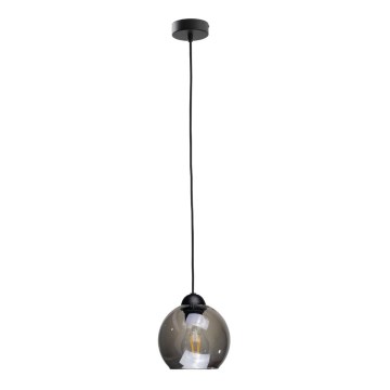 Lámpara colgante UNO 1xE27/60W/230V negro/ahumado