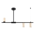 Lámpara colgante URANOS 3xGU10/10W/230V negro/dorado