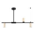 Lámpara colgante URANOS 3xGU10/10W/230V negro/dorado