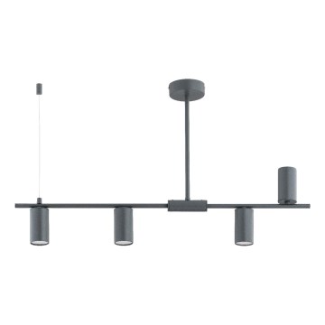 Lámpara colgante URANOS 4xGU10/10W/230V gris