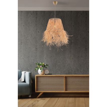 Lámpara colgante VALANCE 1xE27/40W/230V marrón