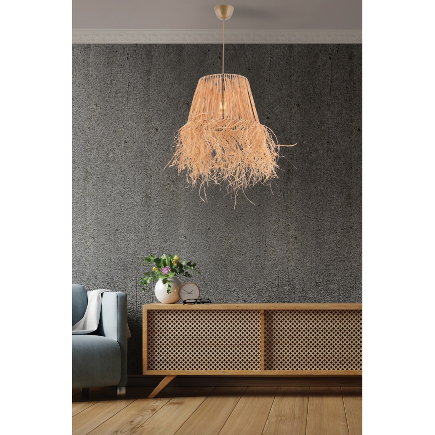 Lámpara colgante VALANCE 1xE27/40W/230V marrón