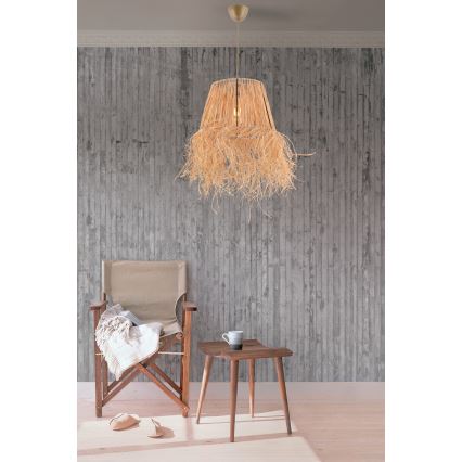 Lámpara colgante VALANCE 1xE27/40W/230V marrón
