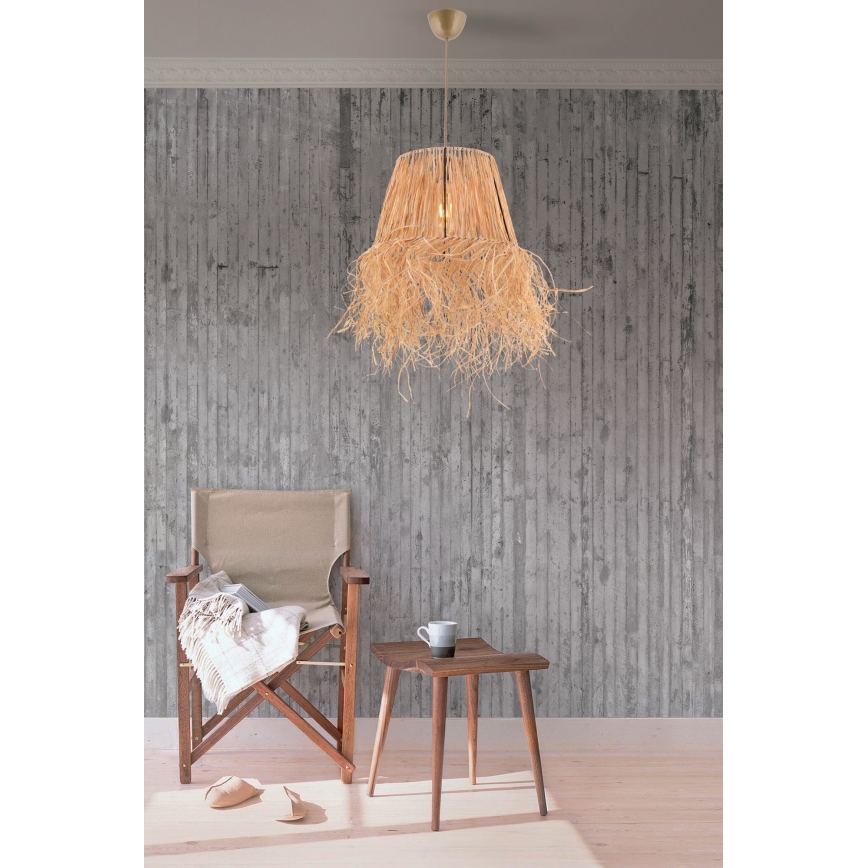 Lámpara colgante VALANCE 1xE27/40W/230V marrón