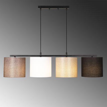 Lámpara colgante VALIZ 4xE27/40W/230V