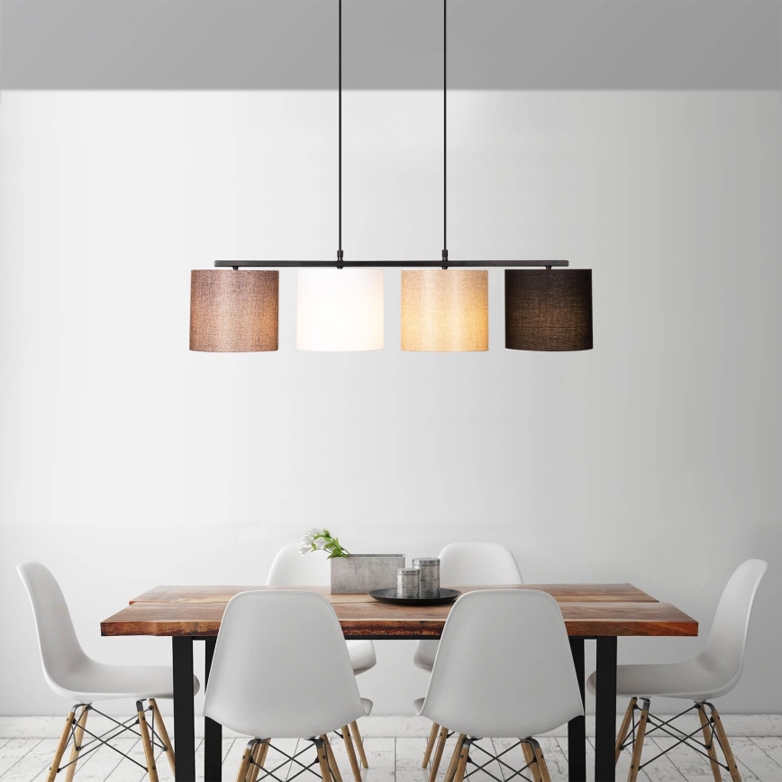 Lámpara colgante VALIZ 4xE27/40W/230V