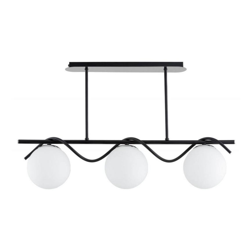 Lámpara colgante VARNA 3xE14/40W/230V negro