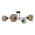 Lámpara colgante VASCO 4xE27/60W/230V negro/beige ahumado