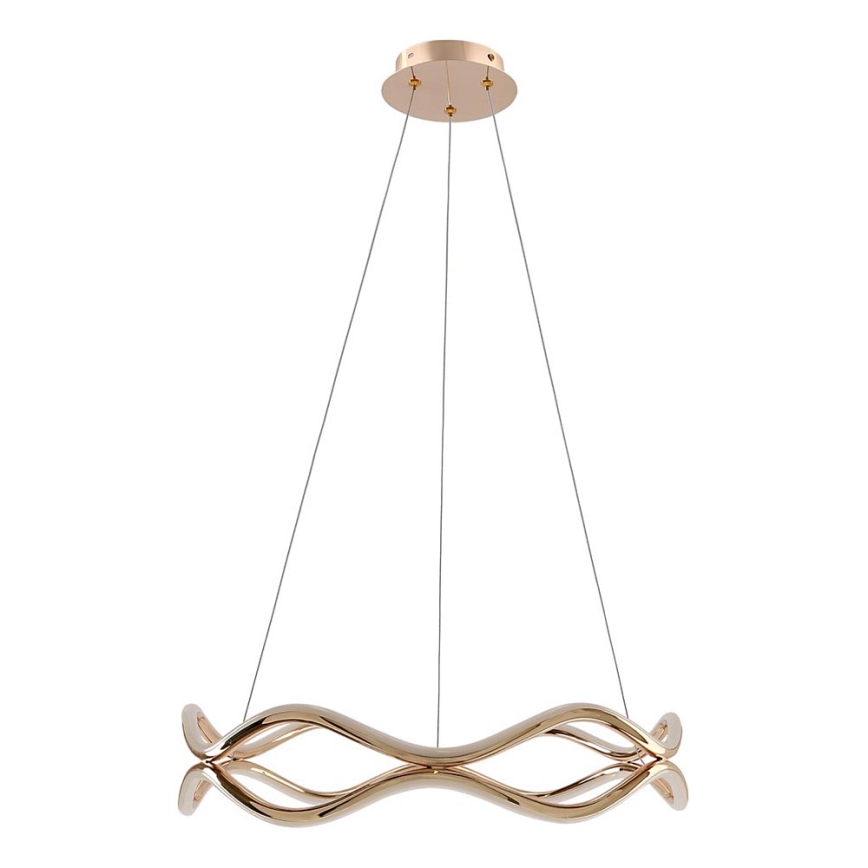 Lámpara colgante VAVE LED con cable, 28W/230V, oro rosa