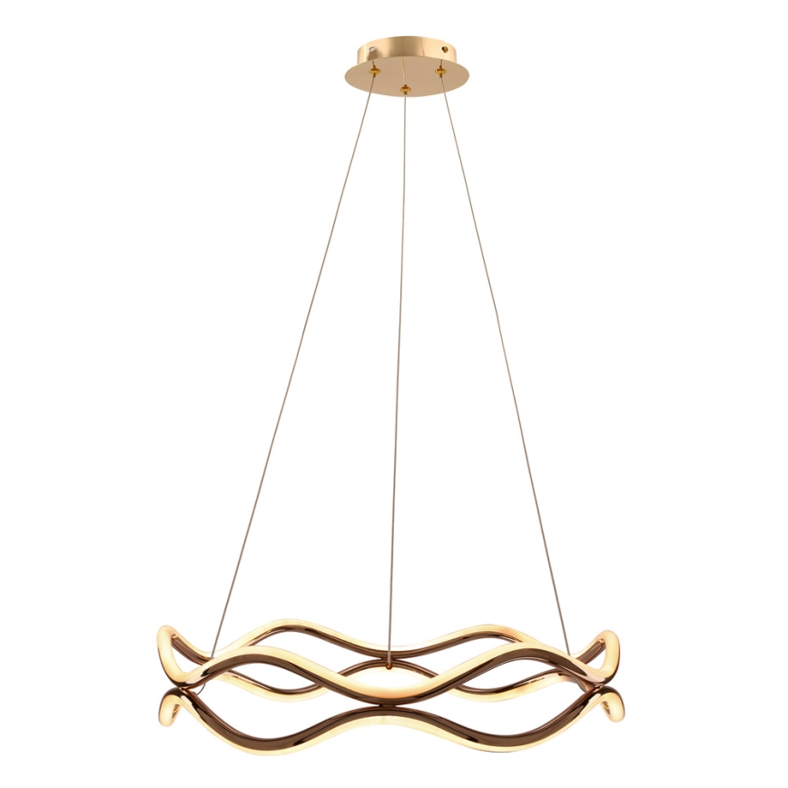 Lámpara colgante VAVE LED con cable, 28W/230V, oro rosa