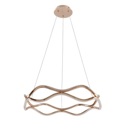 Lámpara colgante VAVE LED con cable, 28W/230V, oro rosa