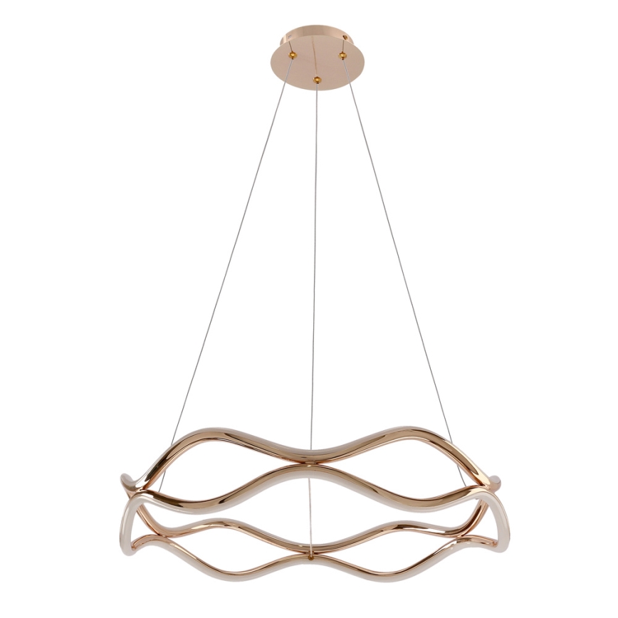 Lámpara colgante VAVE LED con cable, 28W/230V, oro rosa
