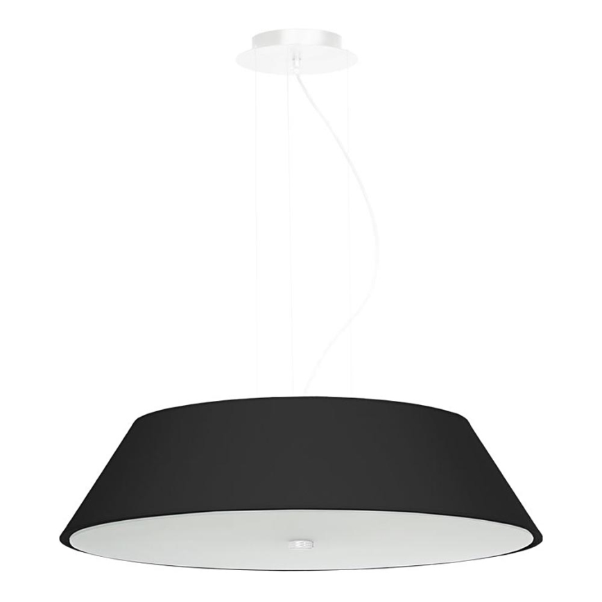 Lámpara colgante VEGA 5xE27/60W/230V diámetro 60 cm negro