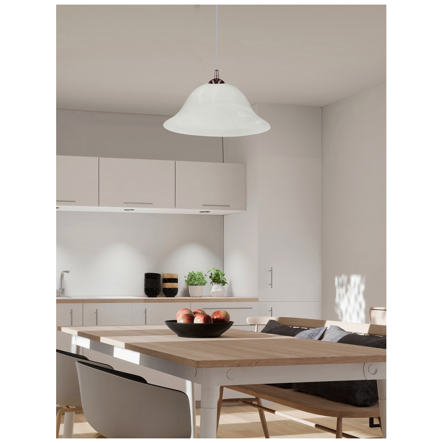 Lámpara colgante VERA 1xE27/60W/230V cobre/blanco