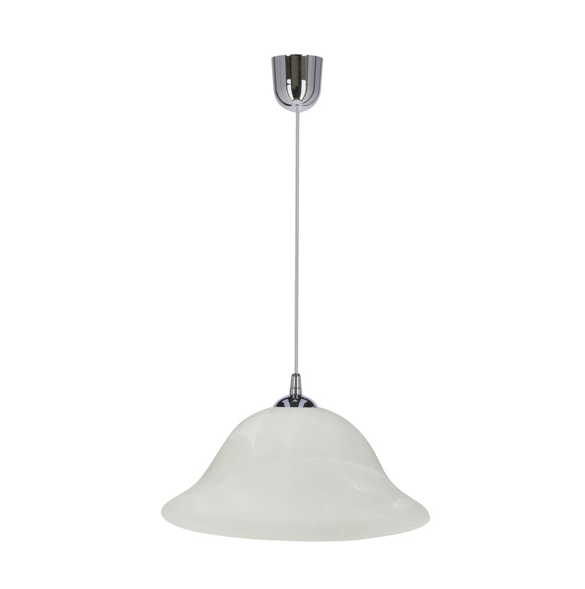 Lámpara colgante VERA 1xE27/60W/230V cromo brillante/blanco