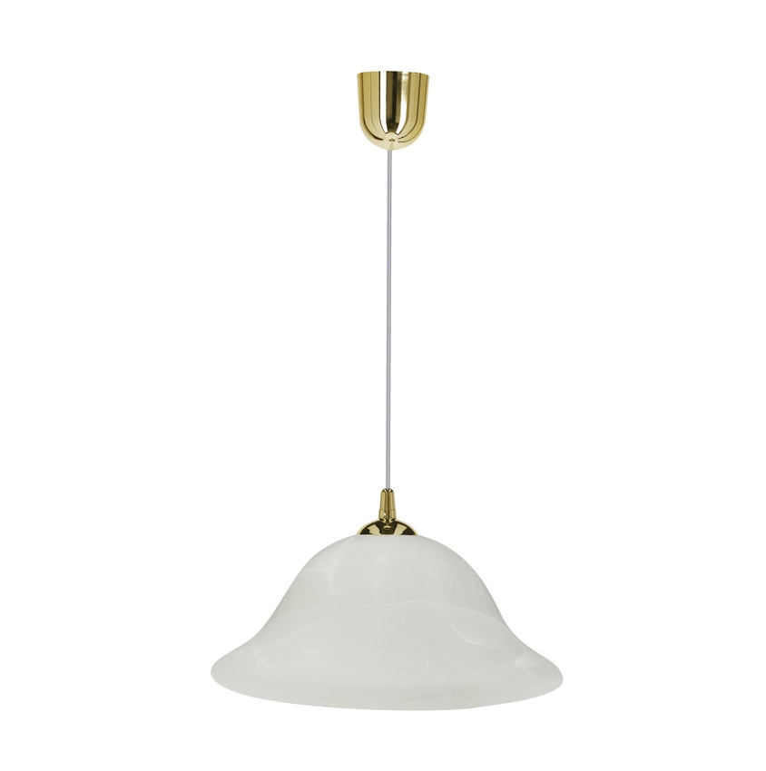 Lámpara colgante VERA 1xE27/60W/230V dorado/blanco