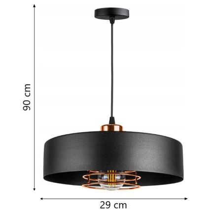 Lámpara colgante VEST 1xE27/60W/230V