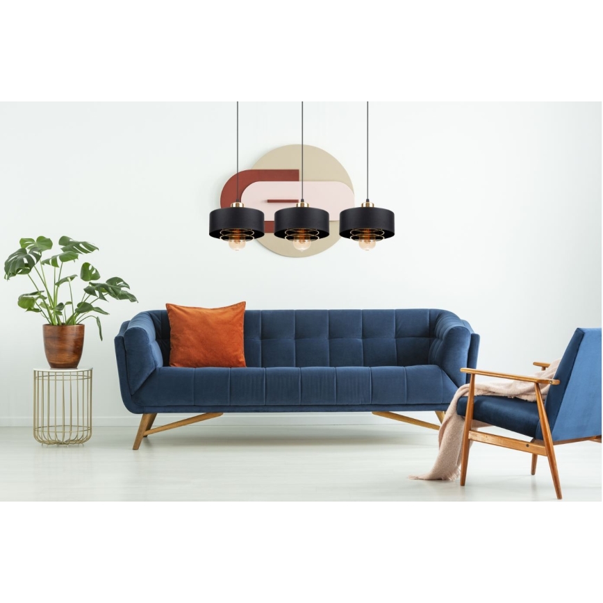 Lámpara colgante VEST 3xE27/60W/230V