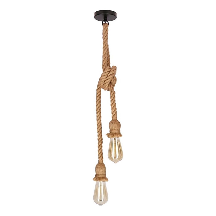 Lámpara colgante VIDEA 2xE27/40W/230V marrón