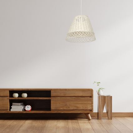 Lámpara colgante VIMINI 1xE27/40W/230V ratán