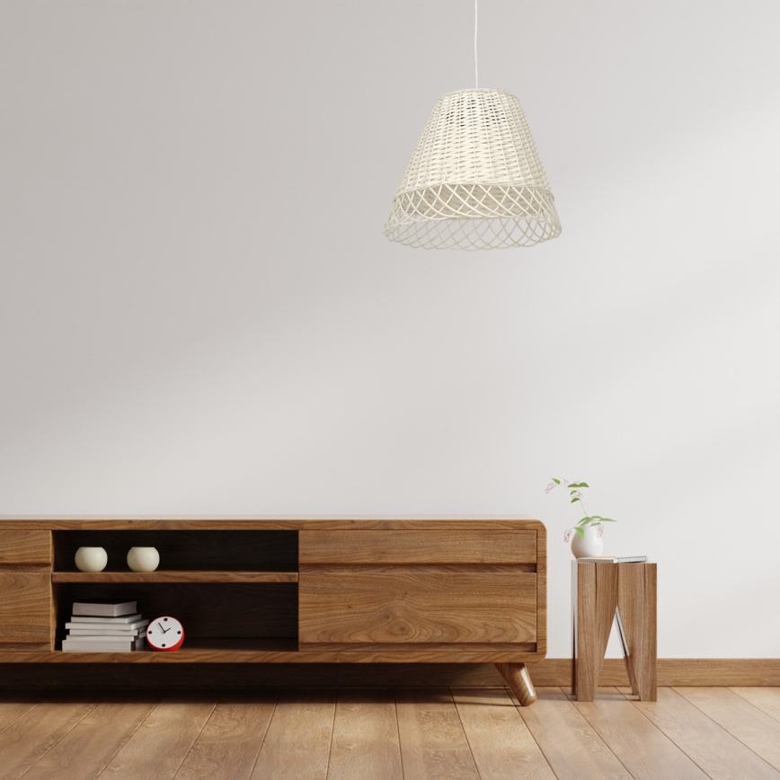 Lámpara colgante VIMINI 1xE27/40W/230V ratán