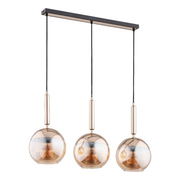 Lámpara colgante VOLDA 3xE27/15W/230V latón