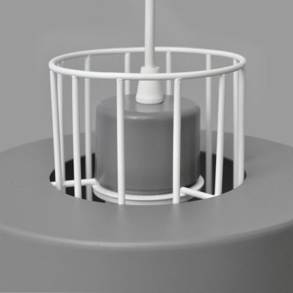 Lámpara colgante VOLTA 2xE27/15W/230V gris