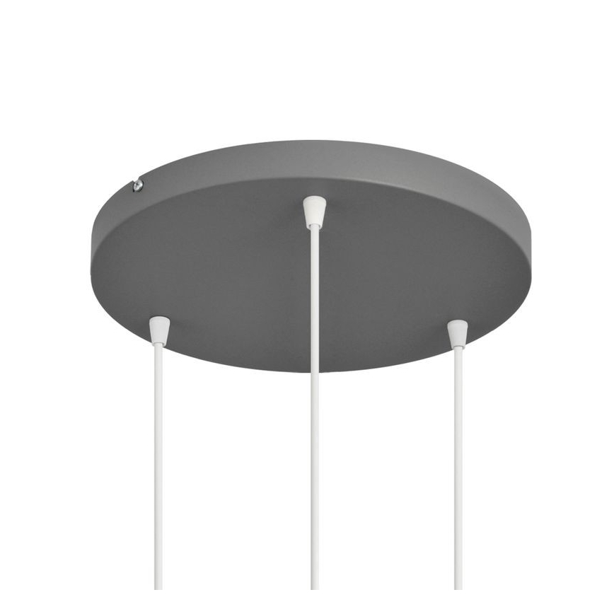 Lámpara colgante VOLTA 3xE27/15W/230V diá. 42 cm gris