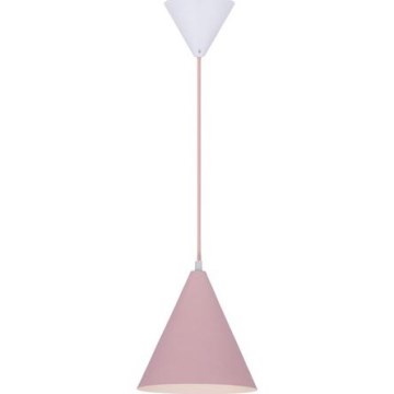 Lámpara colgante VOSS 1xE27/40W/230V rosa/blanco