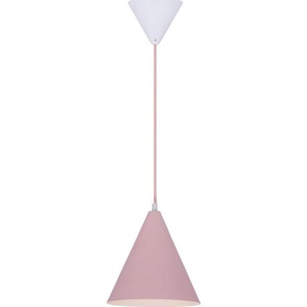 Lámpara colgante VOSS 1xE27/40W/230V rosa/blanco
