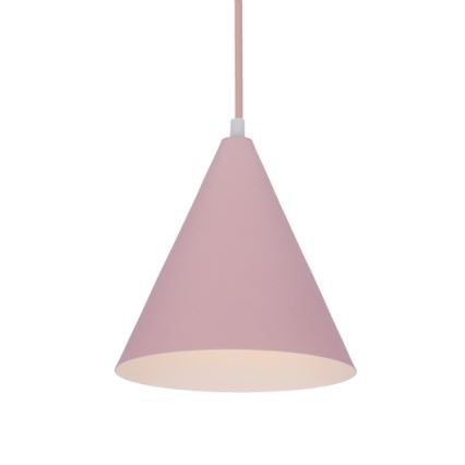 Lámpara colgante VOSS 1xE27/40W/230V rosa/blanco