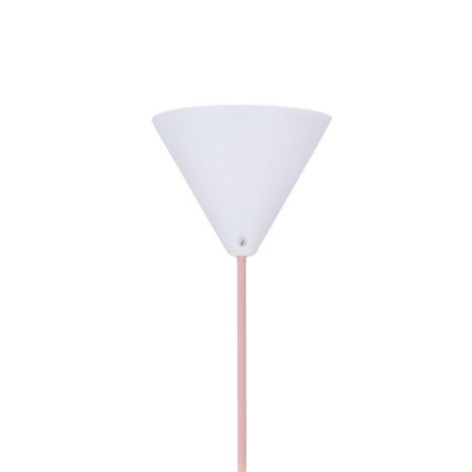 Lámpara colgante VOSS 1xE27/40W/230V rosa/blanco