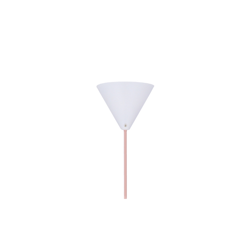 Lámpara colgante VOSS 1xE27/40W/230V rosa/blanco