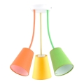 Lámpara colgante WIRE COLOUR 3xE27/60W/230V