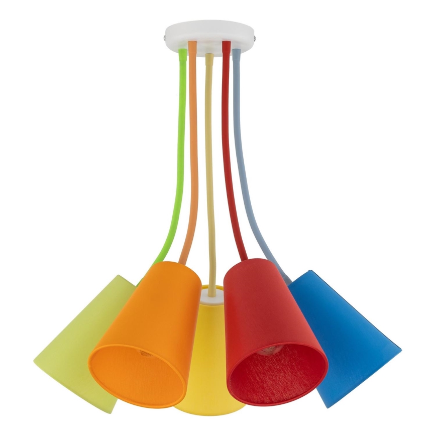Lámpara colgante WIRE COLOUR 5xE27/60W/230V