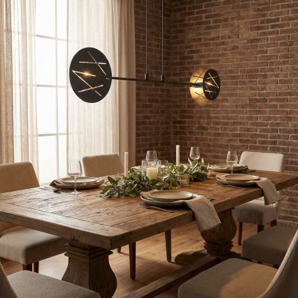 Lámpara colgante XOTIC 2xE27/15W/230V negro