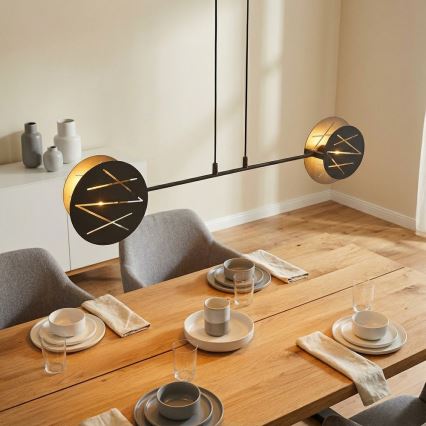 Lámpara colgante XOTIC 2xE27/15W/230V negro