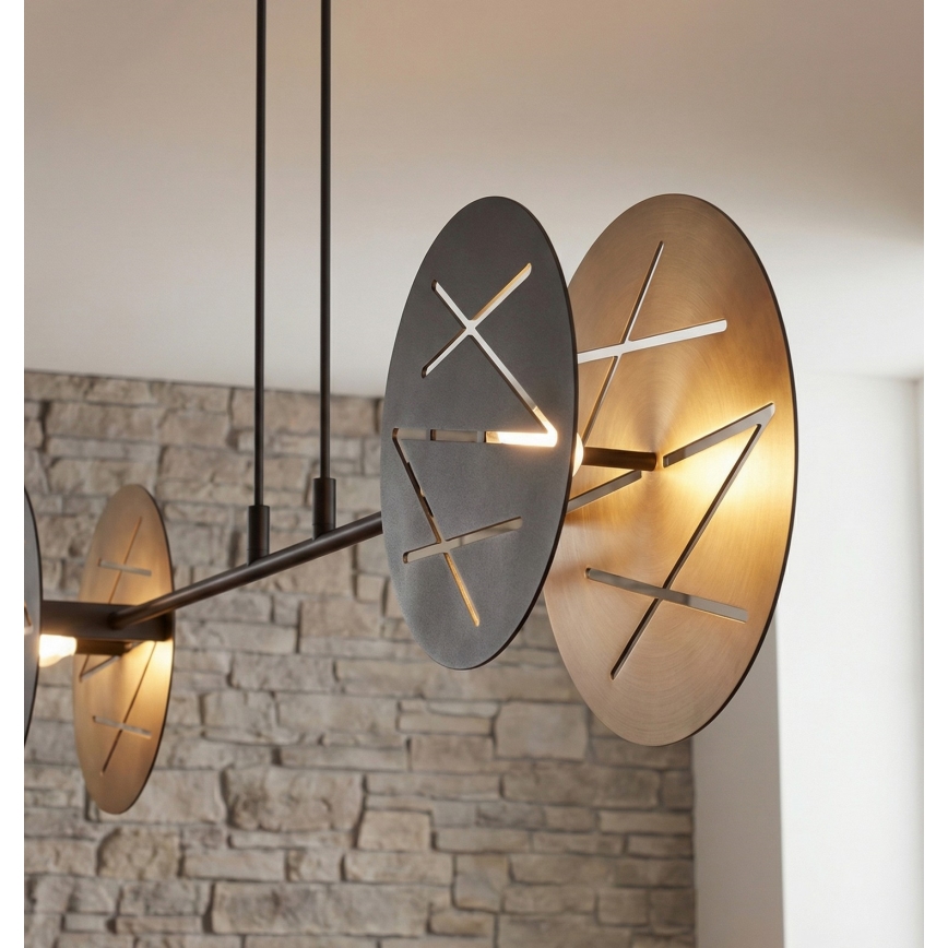 Lámpara colgante XOTIC 2xE27/15W/230V negro