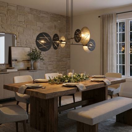 Lámpara colgante XOTIC 4xE27/15W/230V negro