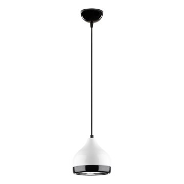 Lámpara colgante YILDO 1xE27/40W/230V blanco/negro