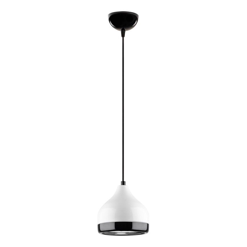 Lámpara colgante YILDO 1xE27/40W/230V blanco/negro