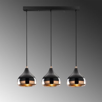 Lámpara colgante YILDO 3xE27/40W/230V