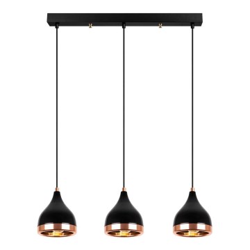 Lámpara colgante YILDO 3xE27/60W/230V