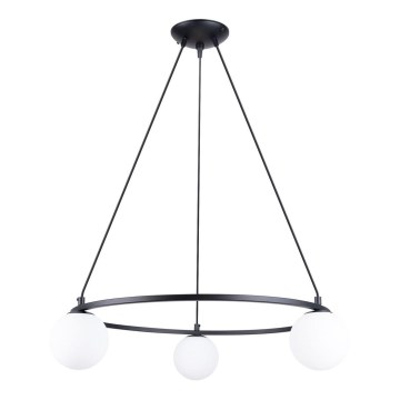 Lámpara colgante YOLI 3xG9/8W/230V negro