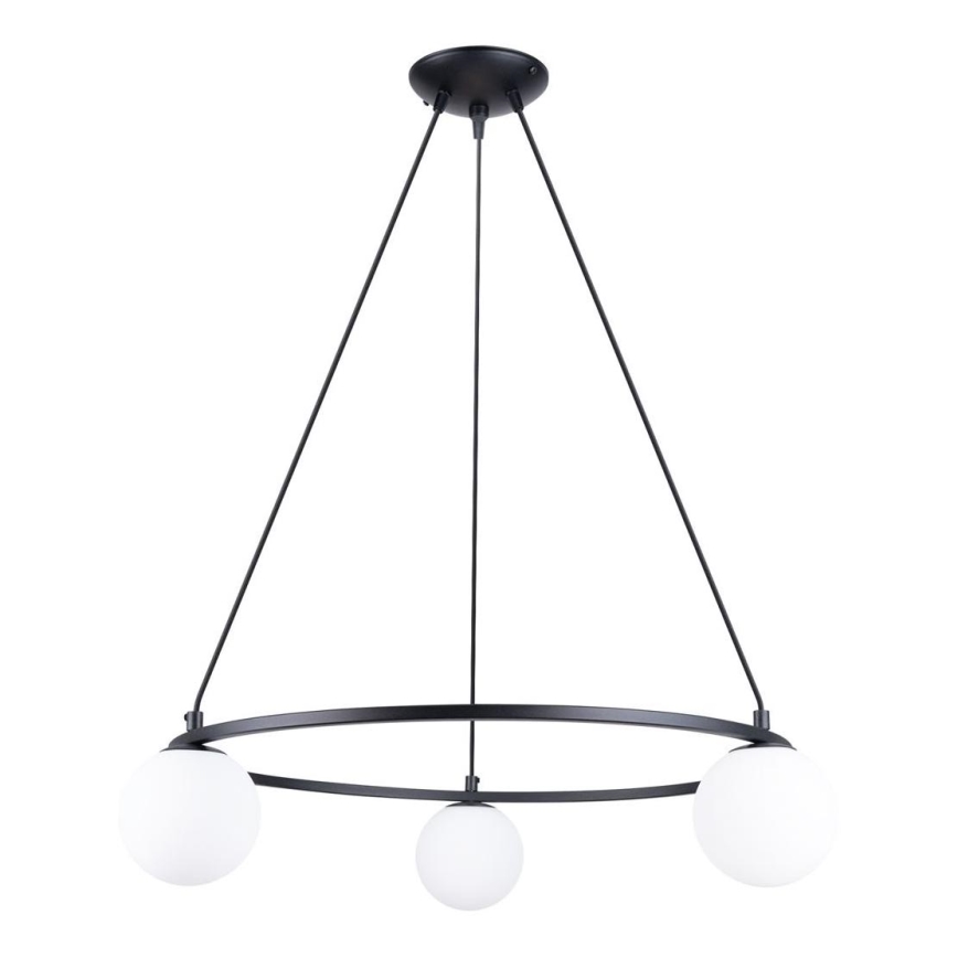Lámpara colgante YOLI 3xG9/8W/230V negro